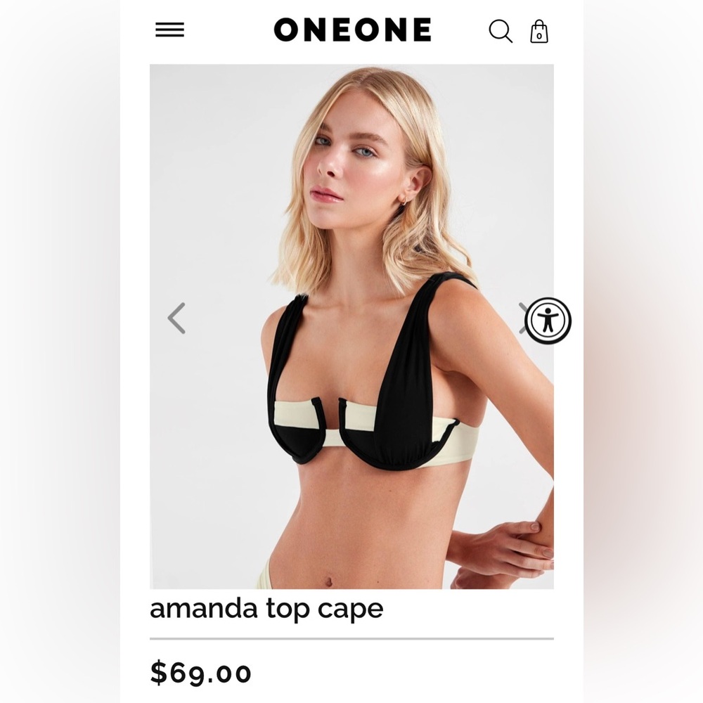 Oneone Amanda Cape Bikini NWOT